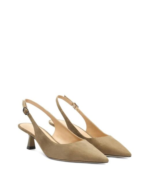 Stuart Weitzman Natural 50Mm Stuart Sculpt Slingback Pumps