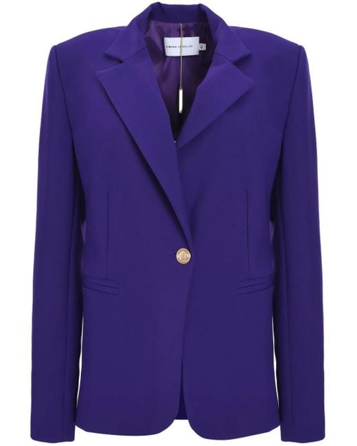 SIMONA CORSELLINI Blue Single-Breasted Blazer