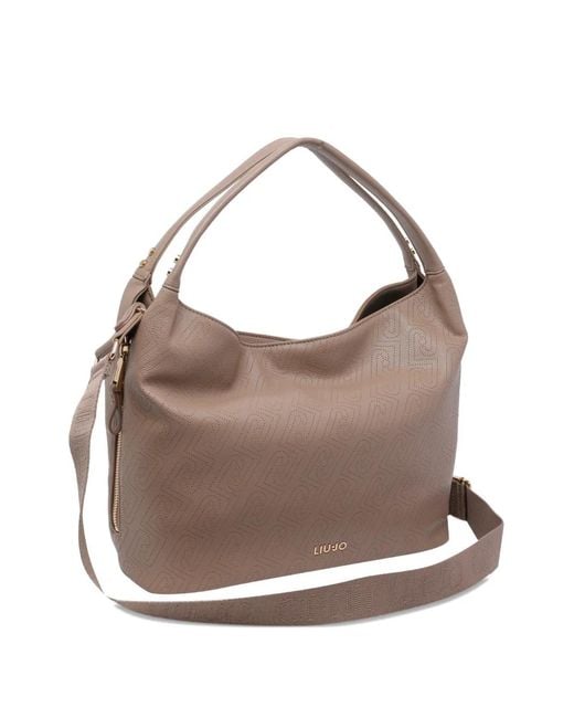 Liu Jo ロゴ ハンドバッグ Brown