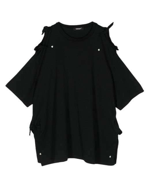 Undercover Black Knotted Cotton T-shirt