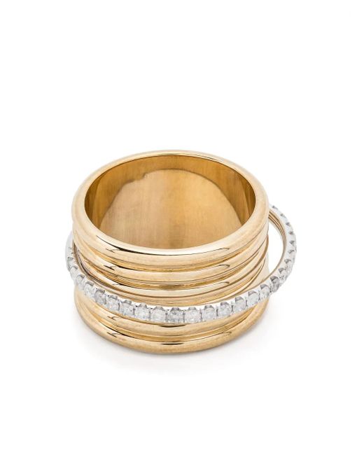 Yvonne Léon Natural 9Kt And Bague Semainier Diamond Ring