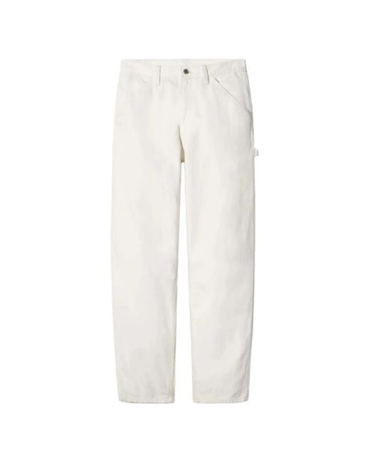 Nili Lotan White Arnaud Straight-Leg Carpenter Jeans