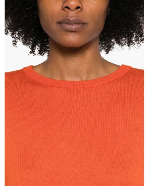 Be You Trui Met Ronde Hals in het Orange