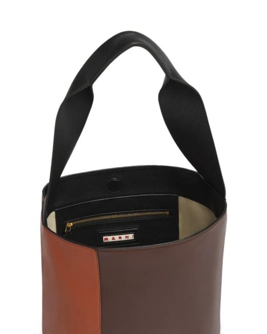 Marni Brown Light, Dark And Leather Pod 2.0 Bag