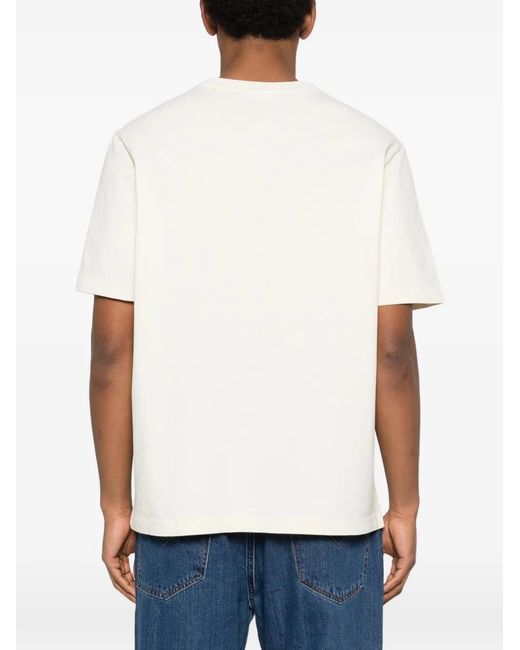 Maison Kitsuné White Double Fox Head T-Shirt for men