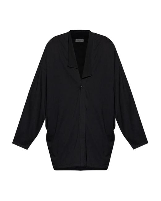 Camicia Con Colletto Asimmetrico di Yohji Yamamoto in Blue da Uomo