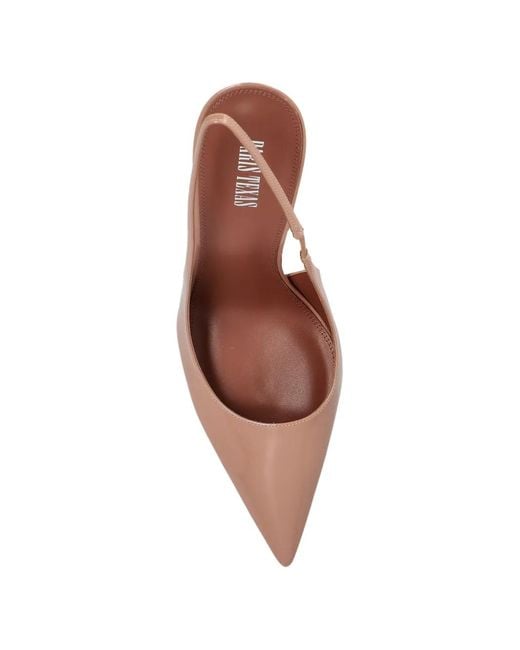 Paris Texas Pink Point Toe Slingback Pumps