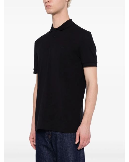 Boss Black Logo-Embroidered Cotton Polo Shirt for men