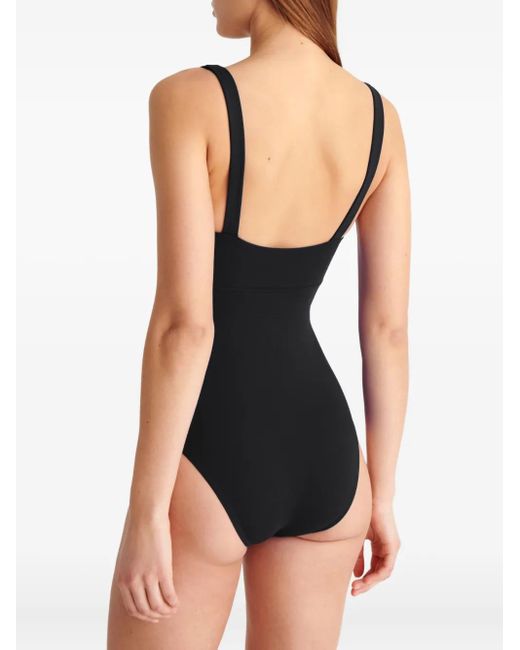 Eres Black Arnaque Square-Neck Swimsuit