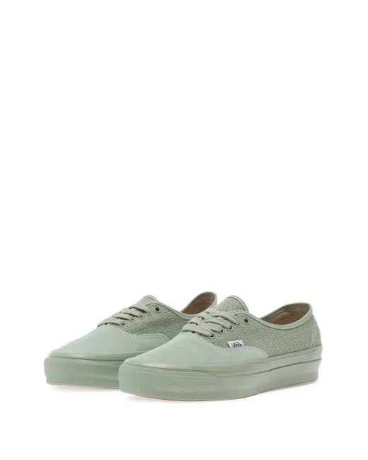 Vans Green Lx Authentic 44 Suede-Woven Sneakers