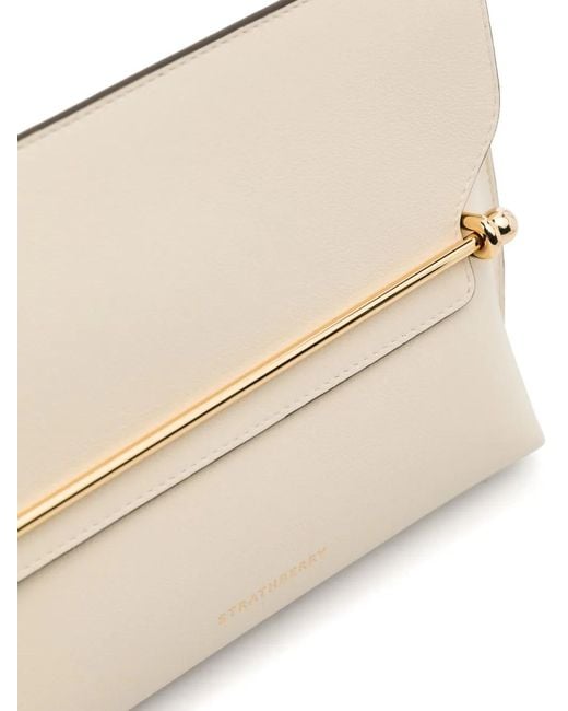 Strathberry Natural Stylist Clutch Bag