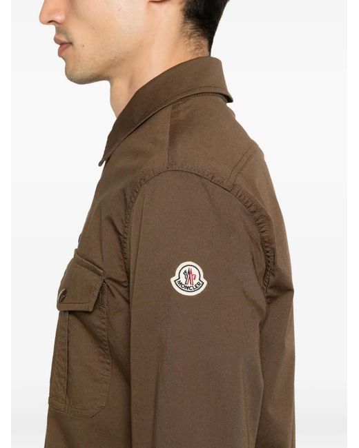 Moncler Brown Button Pockets Jacket for men