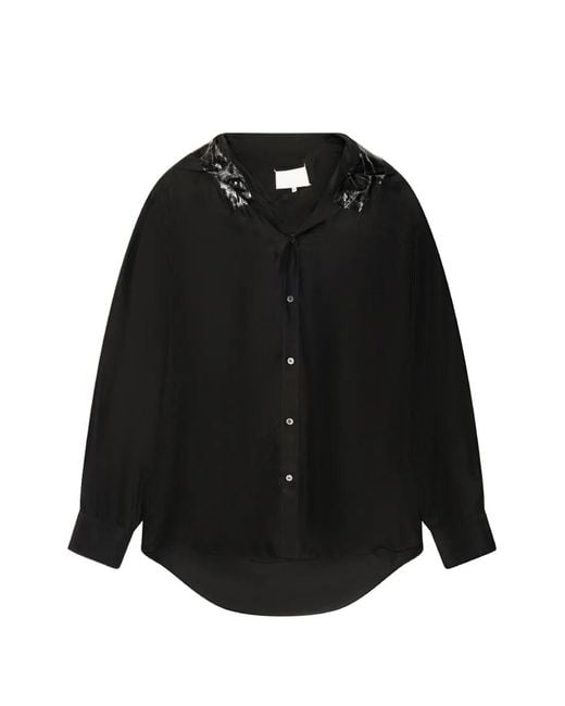 Maison Margiela Black Long-Sleeve Shirt for men