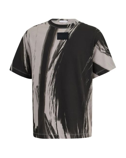 Helmut Lang T-Shirt mit Feder-Print in Black für Herren