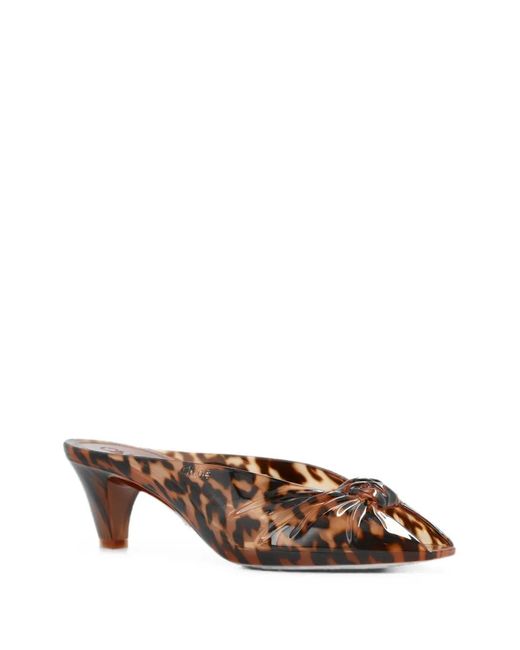 Chloé Brown Jelly Tortoiseshell-Effect Sandals