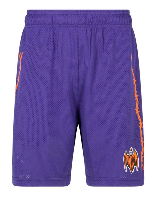 メンズ Warren Lotas Bat Reaper Purple ショートパンツ Blue
