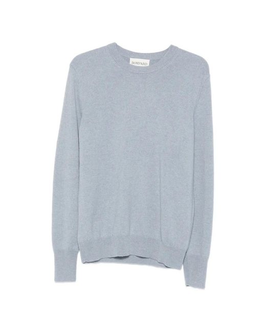 Bompard Blue Cashmere Crew-Neck Knit for men