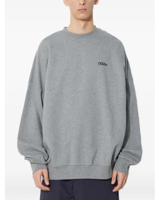 032c ロゴ スウェットシャツ Gray