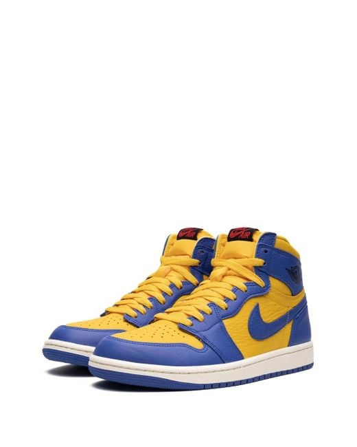 Nike Blue Air 1 High Og "Reverse Laney" Sneakers