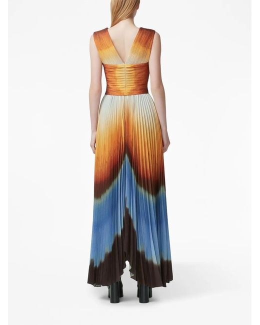 Altuzarra Blue Kalymnos Shibori-Print Maxi Dress