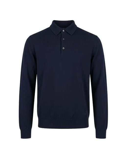 Tombolini Blue Polo En Maille for men