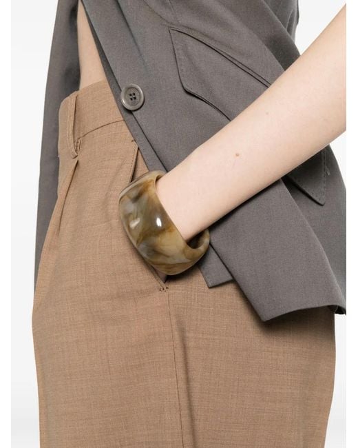 Berwich Natural Linda Pleated Shorts