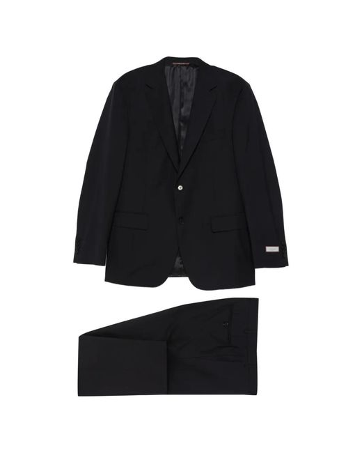 Canali Black Single-Breasted Suit for men