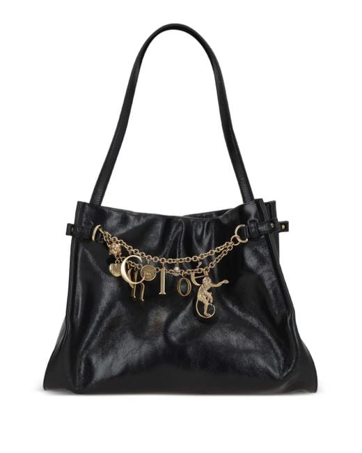 Chloé Black Charms Tote Bag