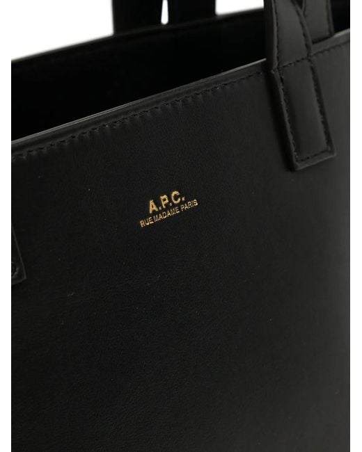 A.P.C. Black Le Drummer Tote Bag