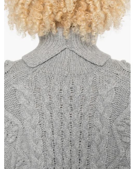 Loulou de Saison Gray Anar Turtleneck Sweater