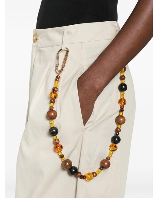 DARKPARK White Beaded Trousers
