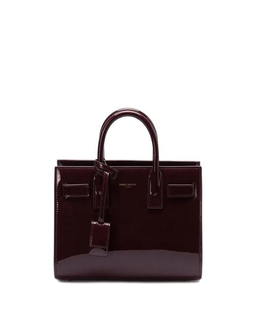 Saint Laurent Purple Sac De Jour Tote Bag
