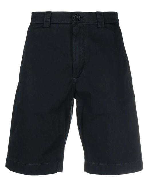 Woolrich Blue Cotton Shorts for men