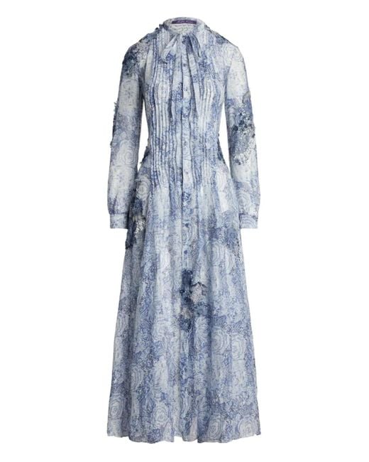 Ralph Lauren Blue Hannes Maxi Dress