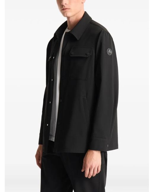 Fusalp Black Solandroz Button-Up Pocket-Details Jacket for men