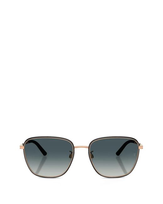 Oliver Peoples Gray Square Frame Sunglasses
