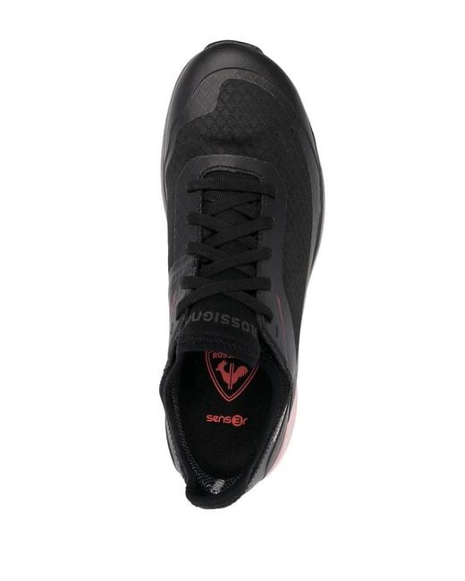 Rossignol Black Panelled Logo-Print Sneakers