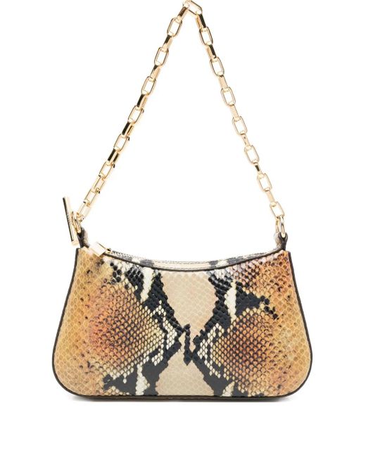 Bolso de hombro T-Bar mini Alexander McQueen de color Metallic