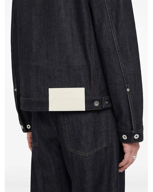 Jil Sander Black Denim Jacket for men