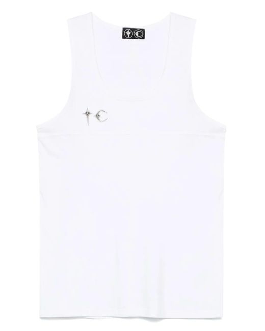THUG CLUB White Tc Tank Top for men