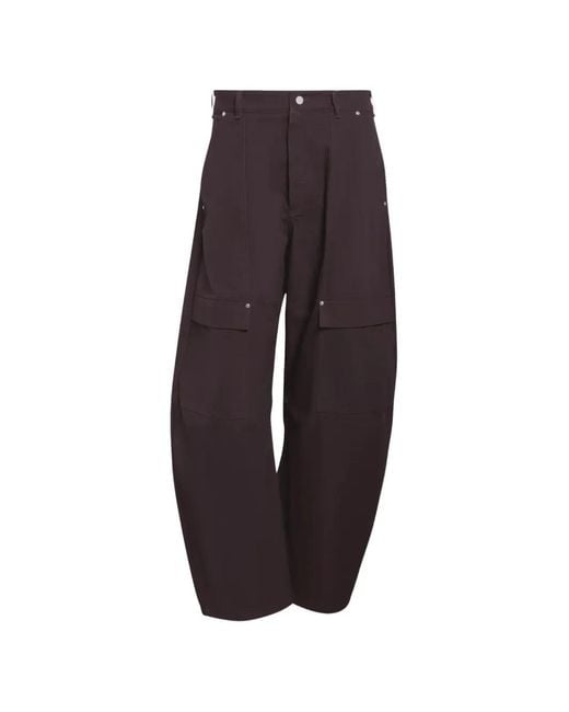 Adidas Blue Originals Canvas Cargo Trousers for men