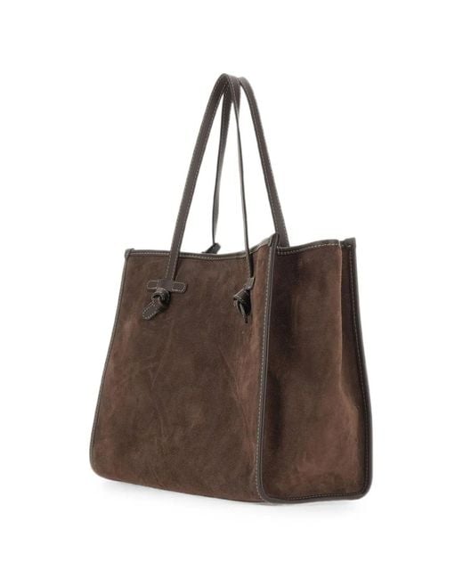 MARCELLA CLUB Brown Marcella Suede Shoulder Bag