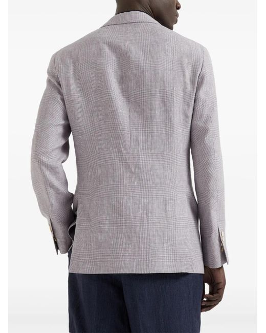 Brunello Cucinelli Sakko Mit Prince Of Wales-Karo in Purple für Herren