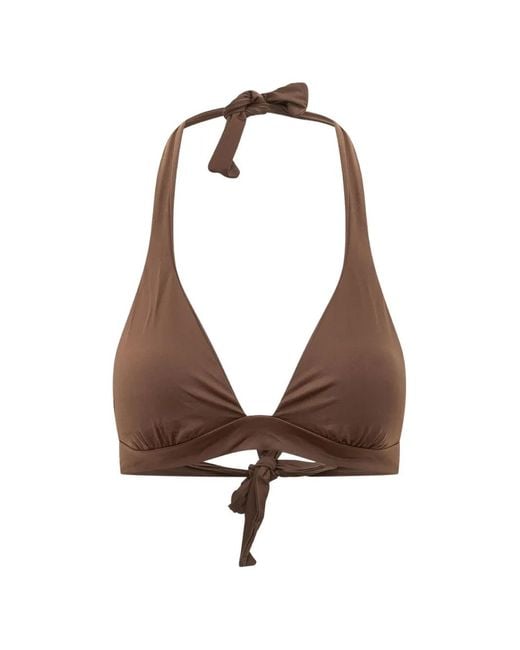 Sundek Brown Olivia Halterneck Bikini Top