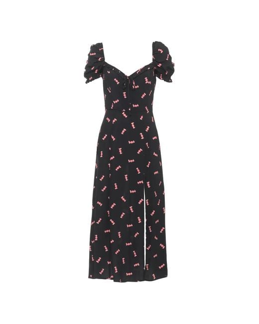 Mar De Margaritas Black Nikita Midi Dress