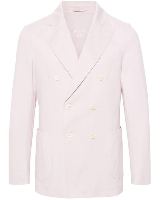 Double-breasted blazer Circolo 1901 pour homme en coloris Pink