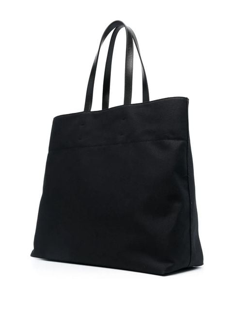 Palm Angels Black Logo-print Tote Bag for men
