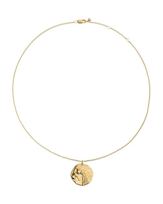 Monica Vinader White Gp Zodiac Aquarius Necklace