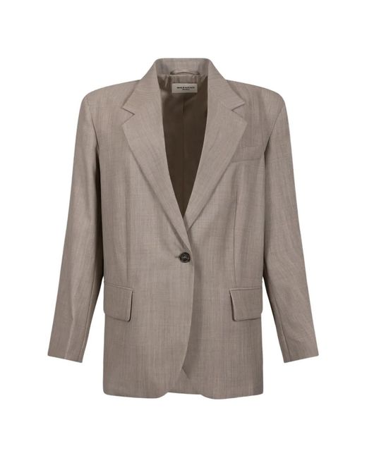 Weekend by Maxmara Gray Single-Breasted Blazer