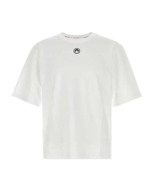 Camiseta con logo MARINE SERRE de hombre de color White